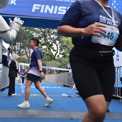 Race photo from KEMLU RUN 2026