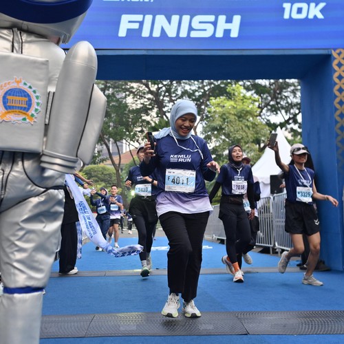 Race photo from KEMLU RUN 2026