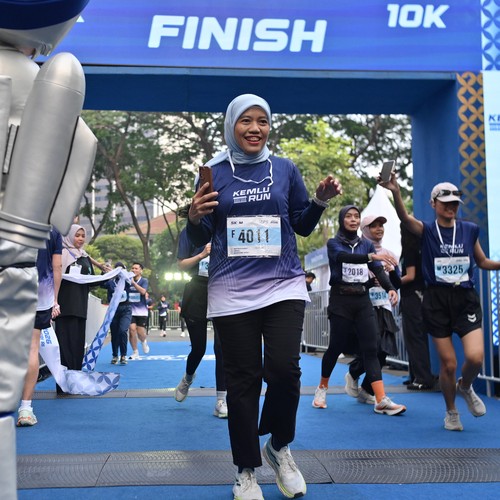 Race photo from KEMLU RUN 2026