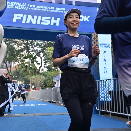 Race photo from KEMLU RUN 2026