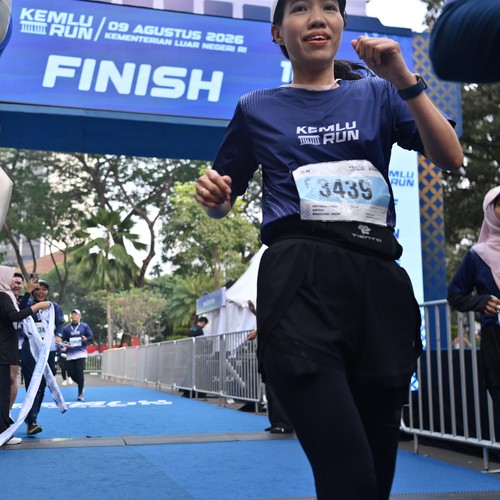 Race photo from KEMLU RUN 2026