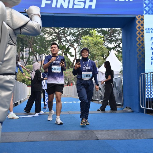 Race photo from KEMLU RUN 2026