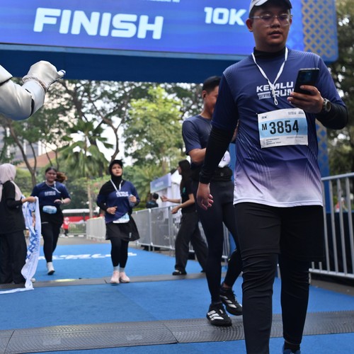 Race photo from KEMLU RUN 2026