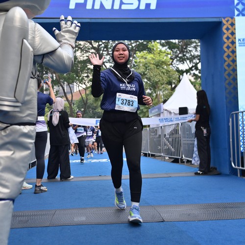 Race photo from KEMLU RUN 2026