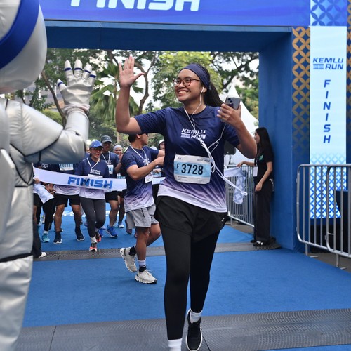 Race photo from KEMLU RUN 2026