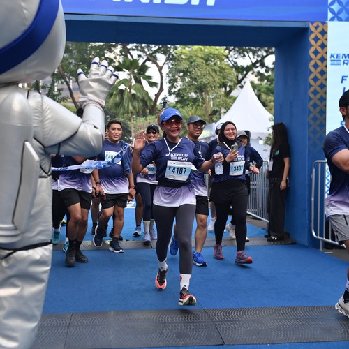 Race photo from KEMLU RUN 2026