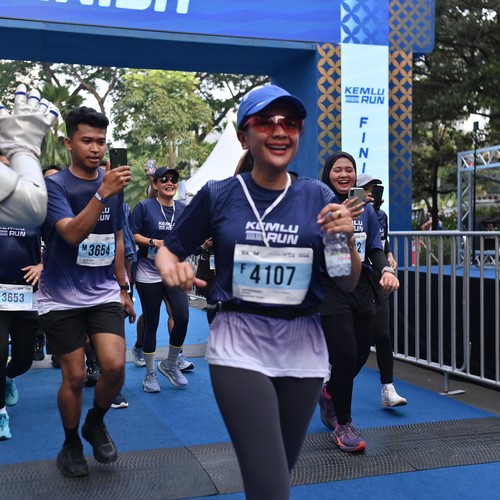 Race photo from KEMLU RUN 2026