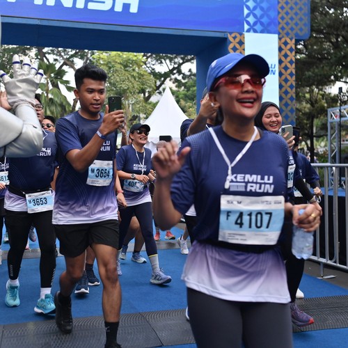 Race photo from KEMLU RUN 2026