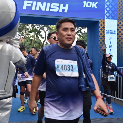 Race photo from KEMLU RUN 2026