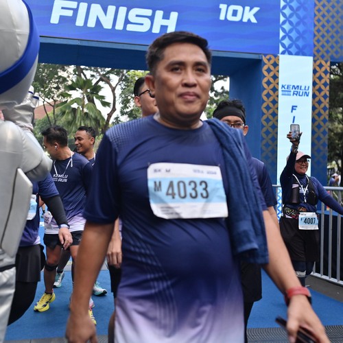 Race photo from KEMLU RUN 2026