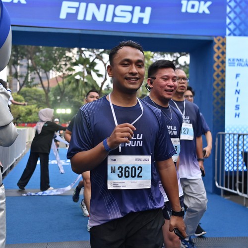 Race photo from KEMLU RUN 2026