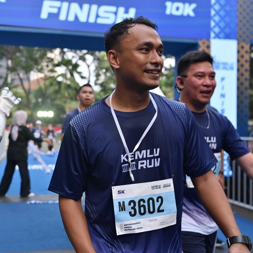 Race photo from KEMLU RUN 2026
