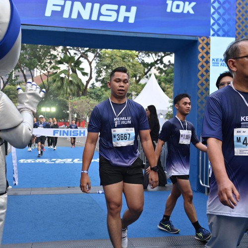 Race photo from KEMLU RUN 2026