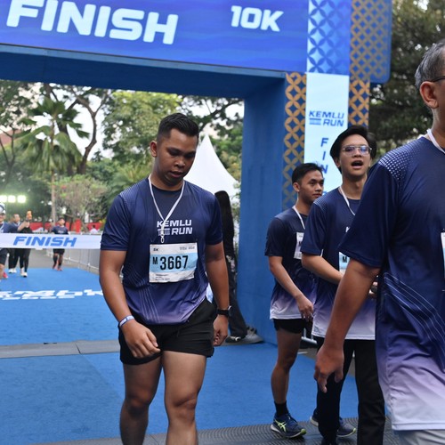 Race photo from KEMLU RUN 2026