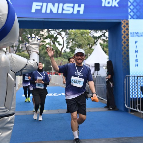 Race photo from KEMLU RUN 2026