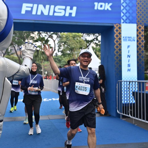 Race photo from KEMLU RUN 2026