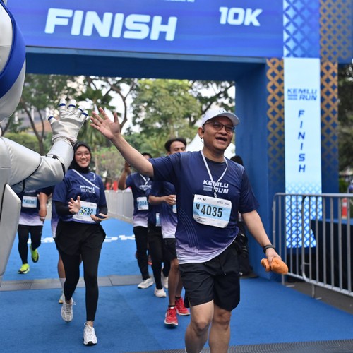 Race photo from KEMLU RUN 2026