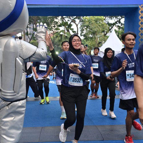 Race photo from KEMLU RUN 2026