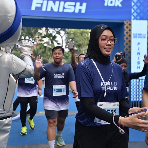 Race photo from KEMLU RUN 2026