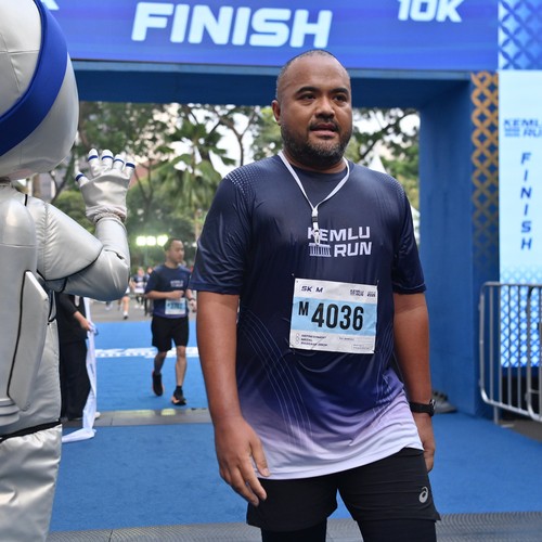 Race photo from KEMLU RUN 2026