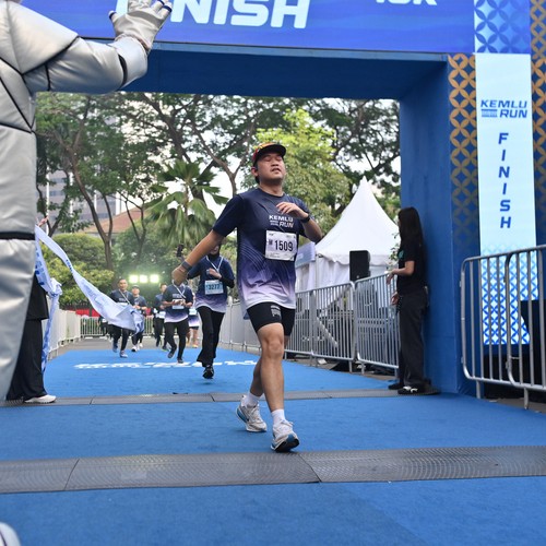 Race photo from KEMLU RUN 2026