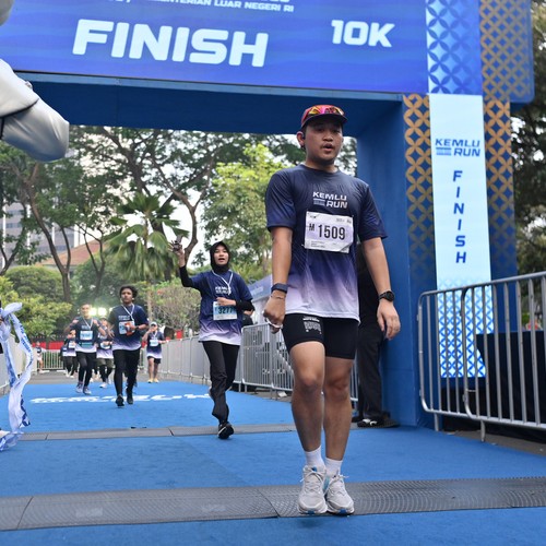 Race photo from KEMLU RUN 2026