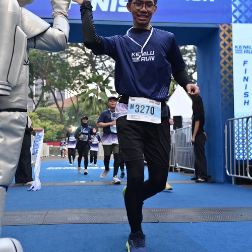 Race photo from KEMLU RUN 2026