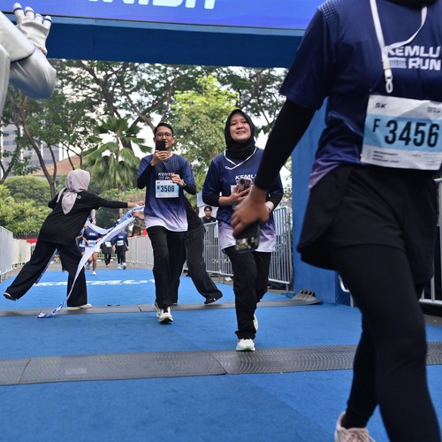 Race photo from KEMLU RUN 2026