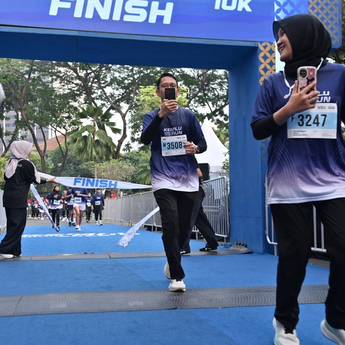 Race photo from KEMLU RUN 2026