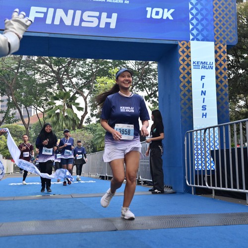 Race photo from KEMLU RUN 2026