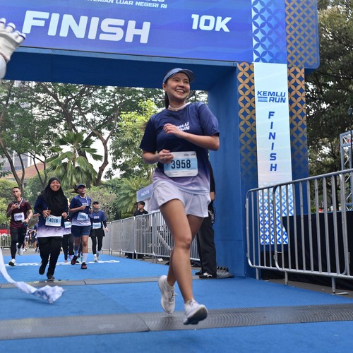 Race photo from KEMLU RUN 2026