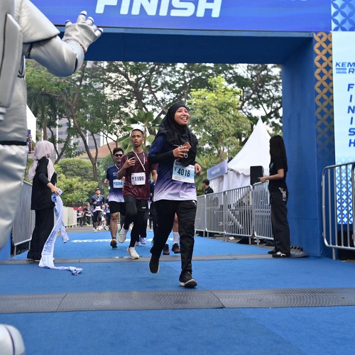 Race photo from KEMLU RUN 2026