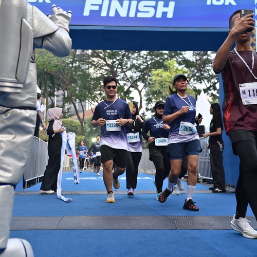 Race photo from KEMLU RUN 2026