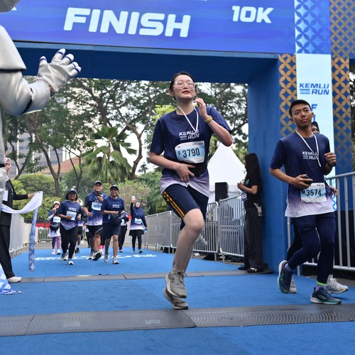 Race photo from KEMLU RUN 2026