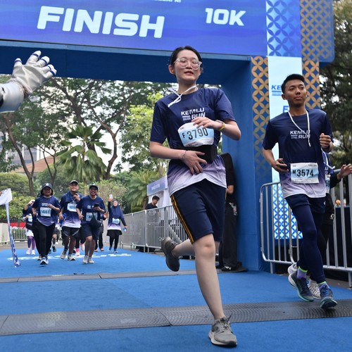 Race photo from KEMLU RUN 2026