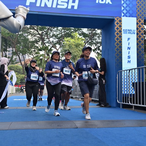 Race photo from KEMLU RUN 2026