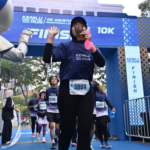 Race photo from KEMLU RUN 2026