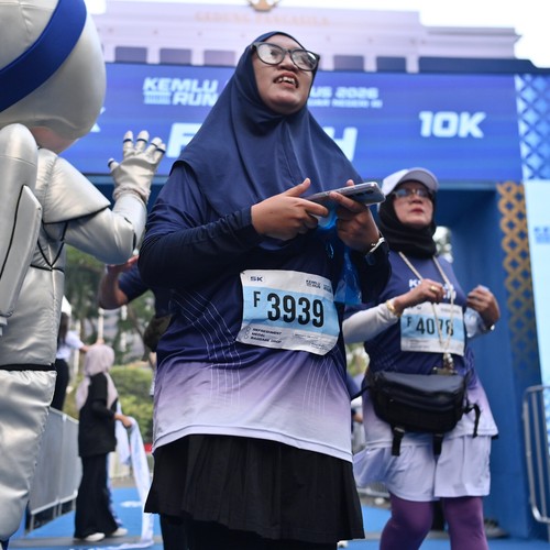 Race photo from KEMLU RUN 2026