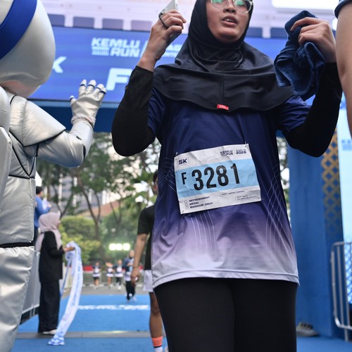 Race photo from KEMLU RUN 2026