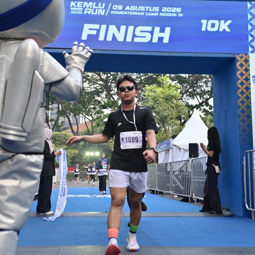 Race photo from KEMLU RUN 2026