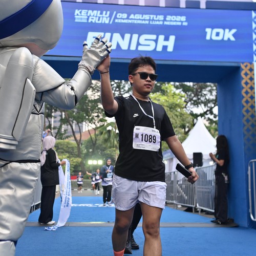 Race photo from KEMLU RUN 2026
