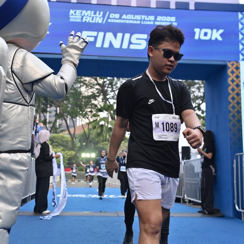 Race photo from KEMLU RUN 2026