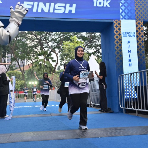 Race photo from KEMLU RUN 2026