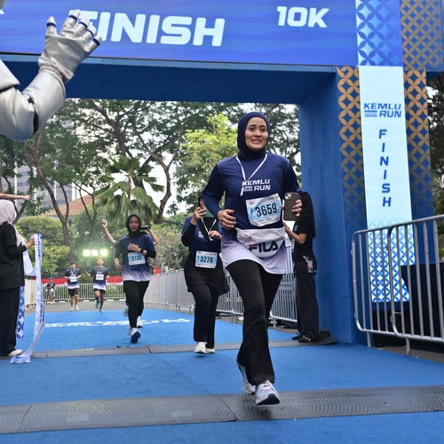 Race photo from KEMLU RUN 2026