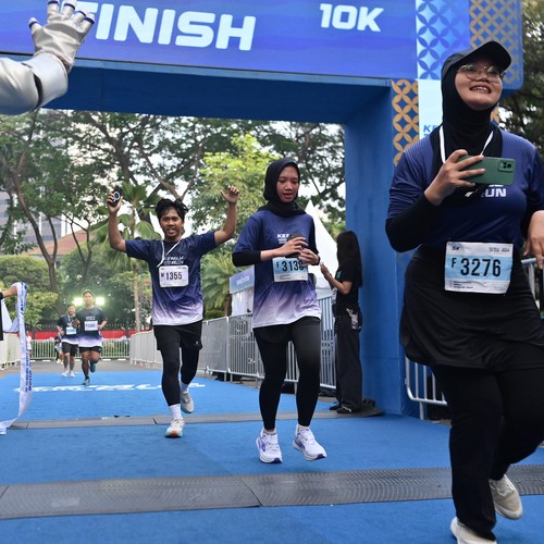 Race photo from KEMLU RUN 2026