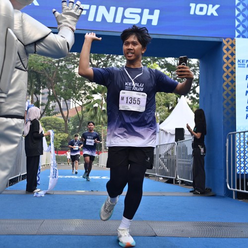 Race photo from KEMLU RUN 2026