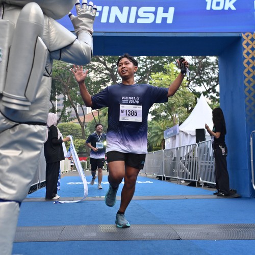 Race photo from KEMLU RUN 2026