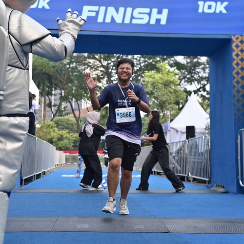 Race photo from KEMLU RUN 2026