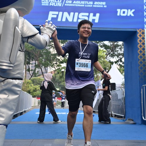 Race photo from KEMLU RUN 2026