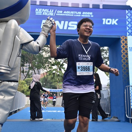 Race photo from KEMLU RUN 2026